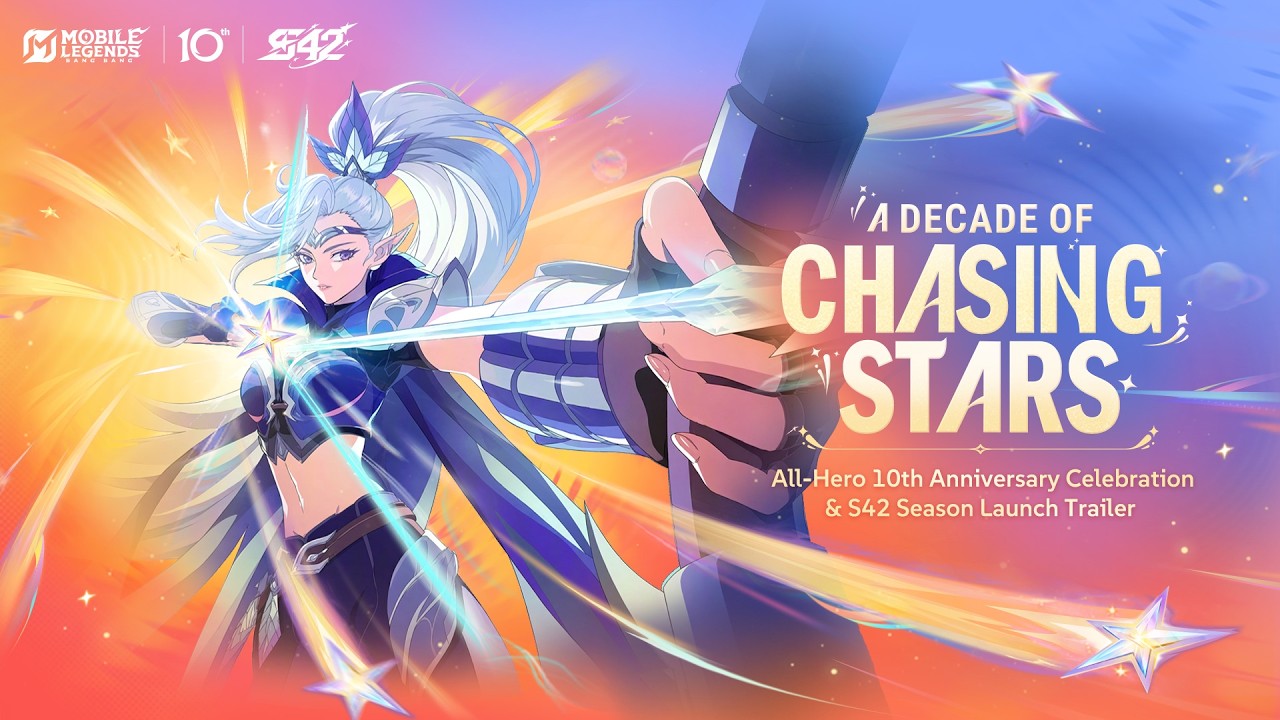 Perayaan Anniversary ke-10 Mobile Legends dengan hadiah gratis besar untuk pemain setia