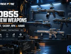 Garena Free Fire, OB55 hadirkan enam senjata hebat