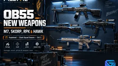 Free Fire OB55 hadirkan enam senjata hebat dalam update terbaru